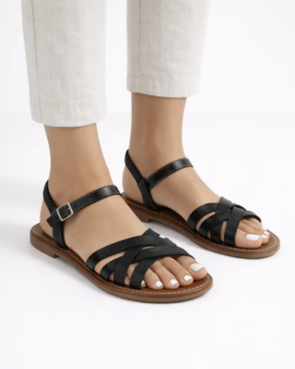 Sandali da donna con fascette incrociate