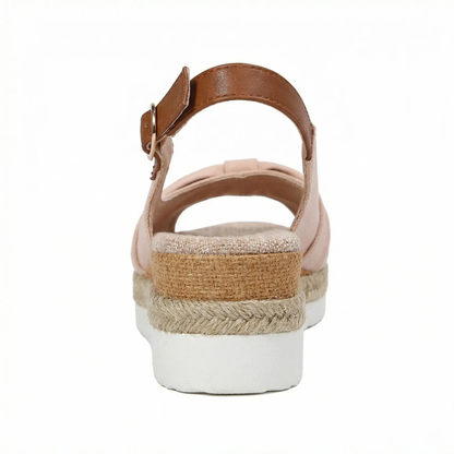 Sandali Donna Comodi Ergonomici – Sandali con Zeppa e Cinturino Regolabile