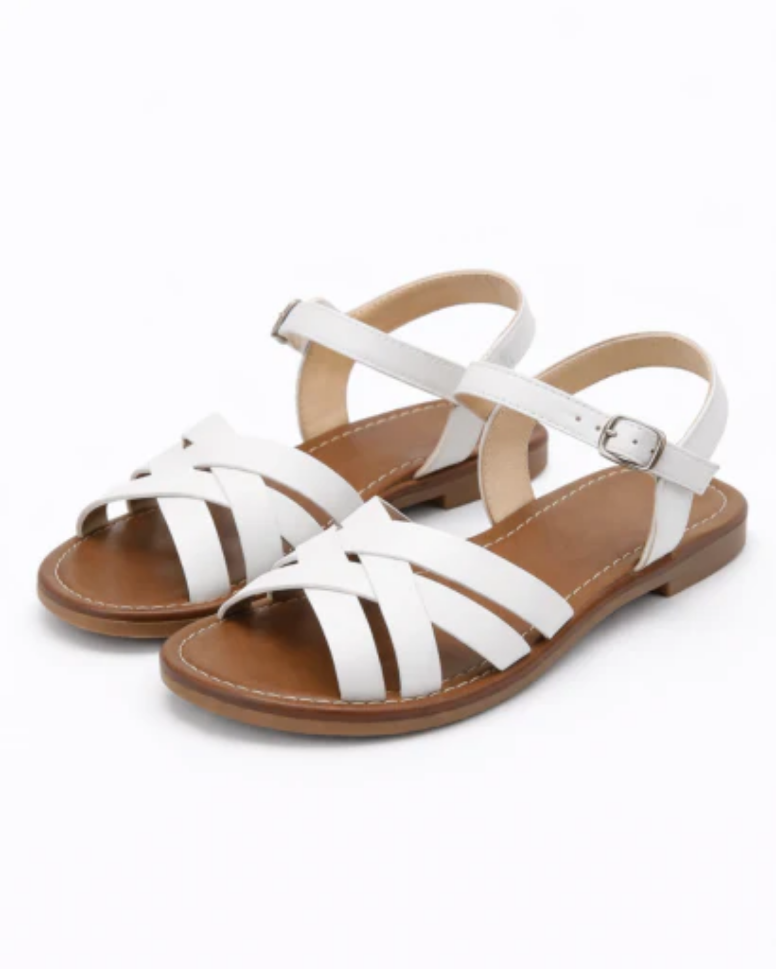 Sandales femme à brides croisées