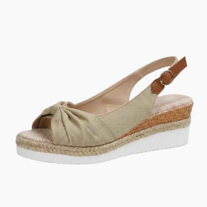 Sandali Donna Comodi Ergonomici – Sandali con Zeppa e Cinturino Regolabile