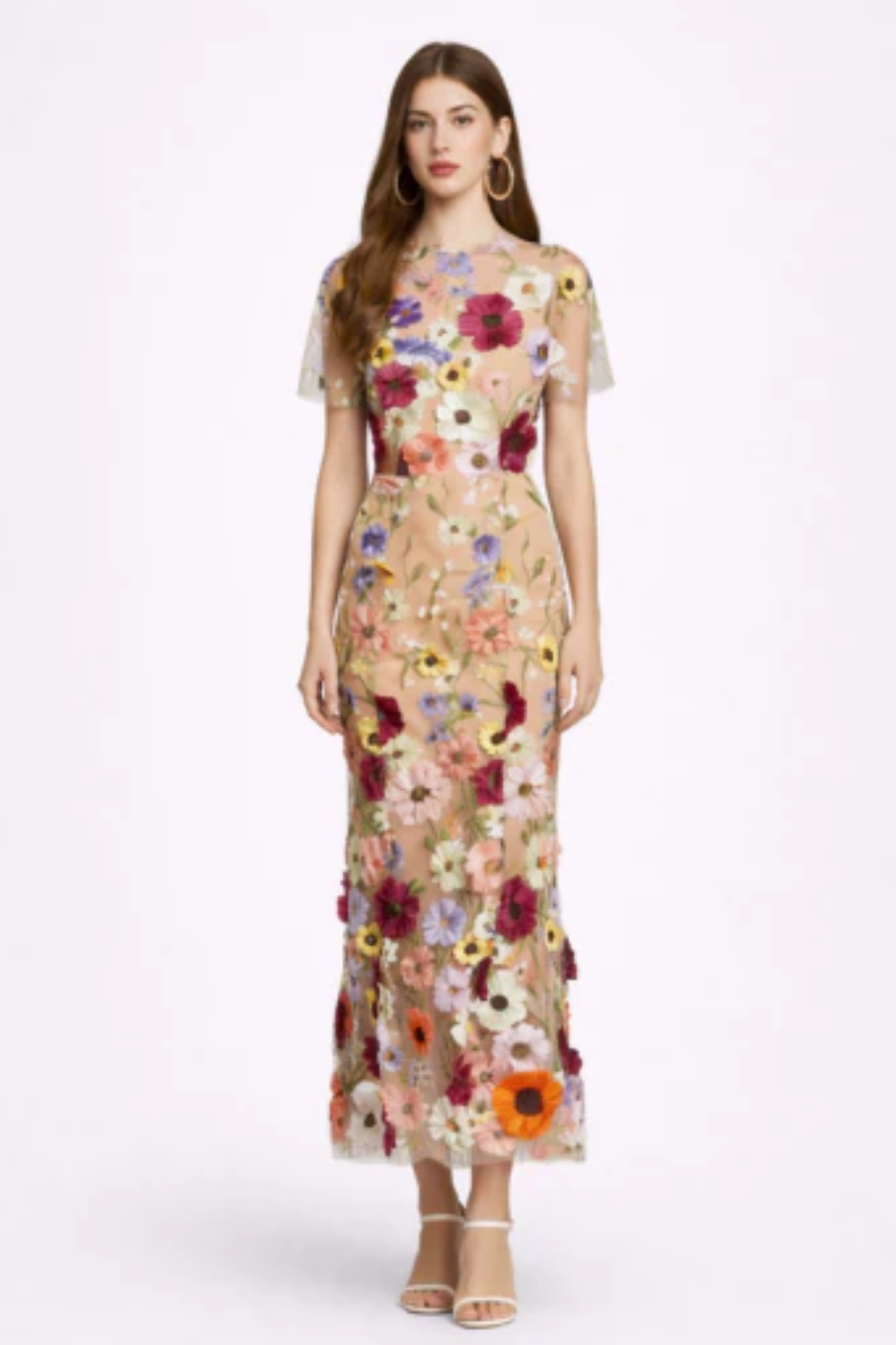 Robe Midi Élégante Femme Dentelle – Robe Fluide Chic Pour Occasion