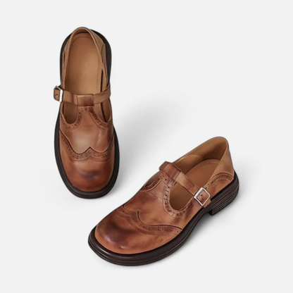 Tongs réglables pour femme | Cuir, élégantes