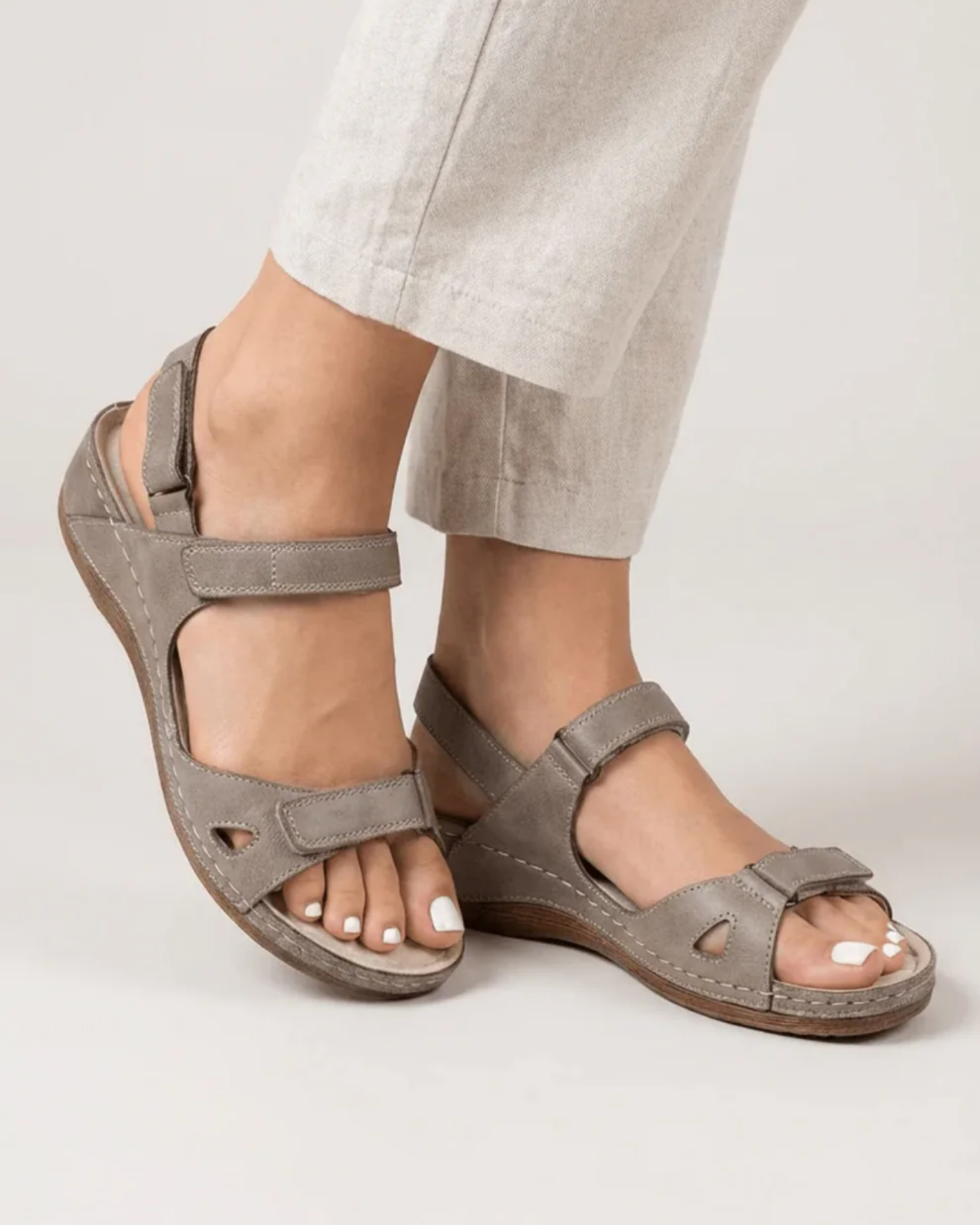 Sandale confortable à semelle ergonomique