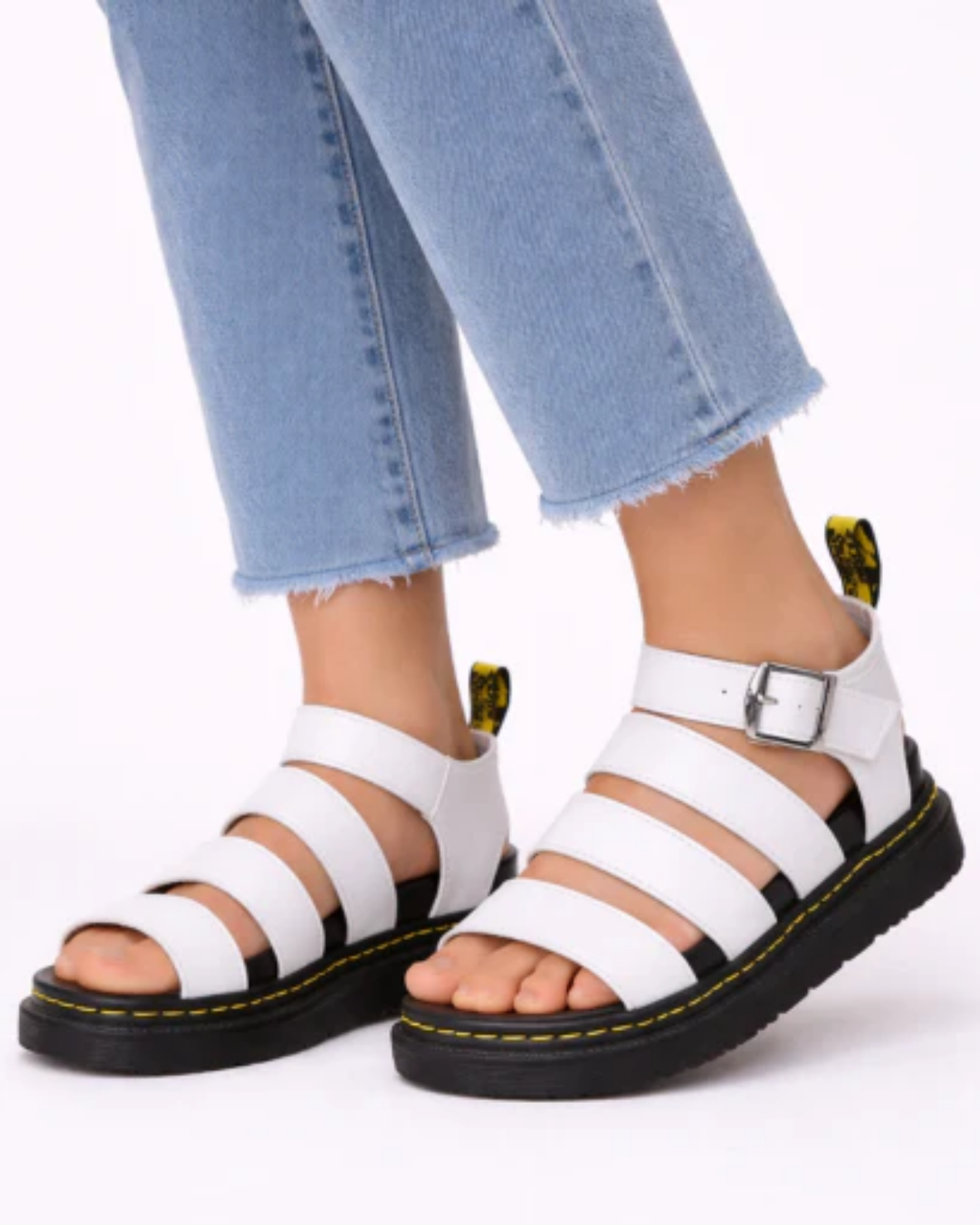 Sandales Plateforme Femme à Brides Multiples avec Boucle et Semelle Épaisse