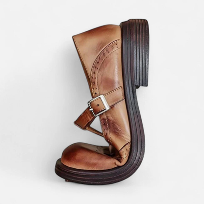 Tongs réglables pour femme | Cuir, élégantes