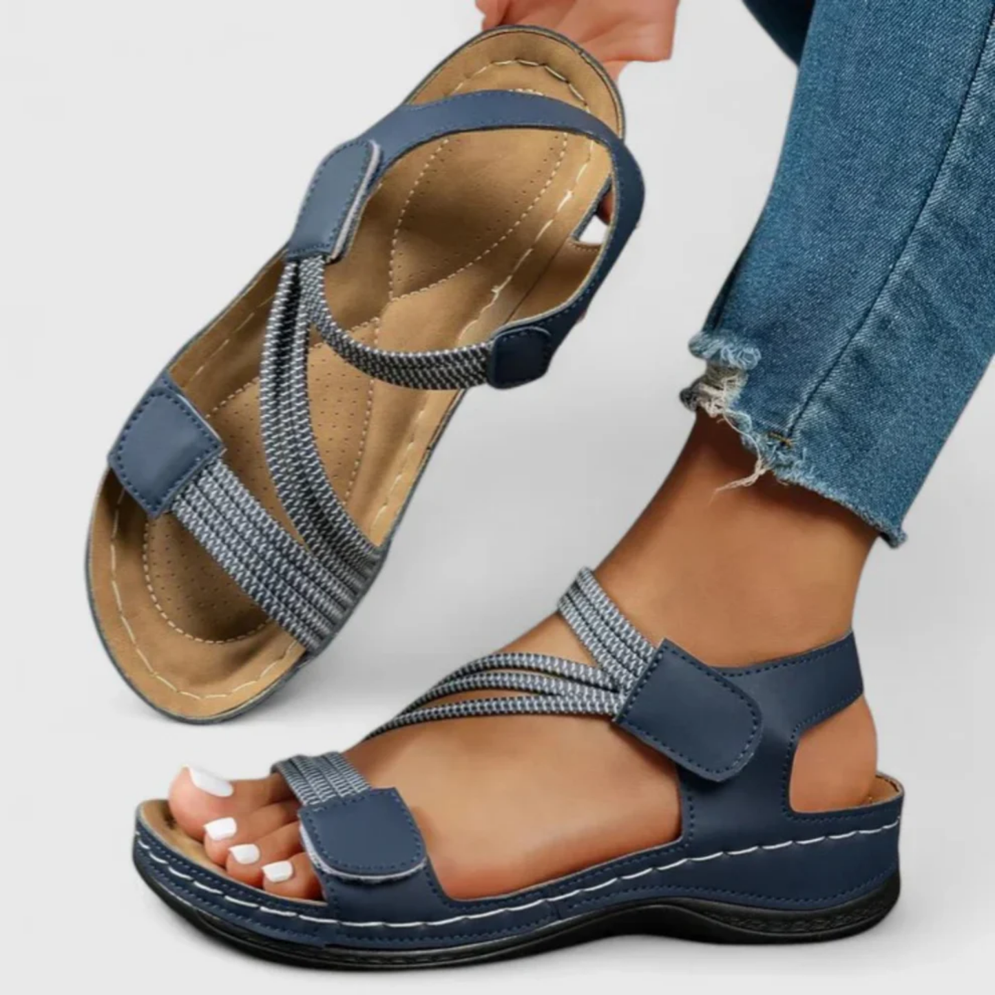 Sandali Donna Comfort – Fasce Elastiche e Suola Ergonomica