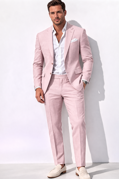 Completo elegante da uomo 2 pezzi – Blazer slim fit e pantaloni sartoriali