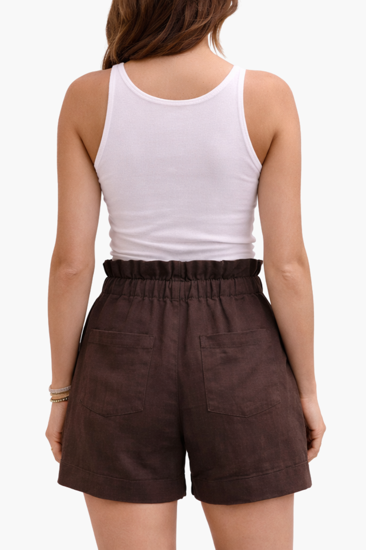 Short en lin femme taille haute – coupe fluide et ceinture nouée élégante | short lin
