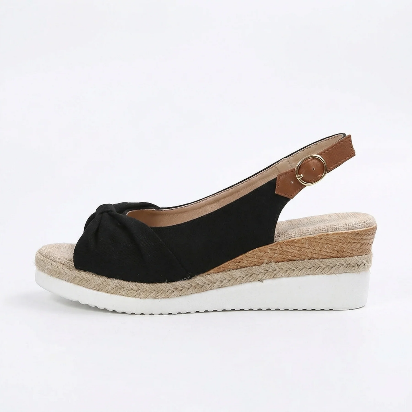 Sandali Donna Comodi Ergonomici – Sandali con Zeppa e Cinturino Regolabile