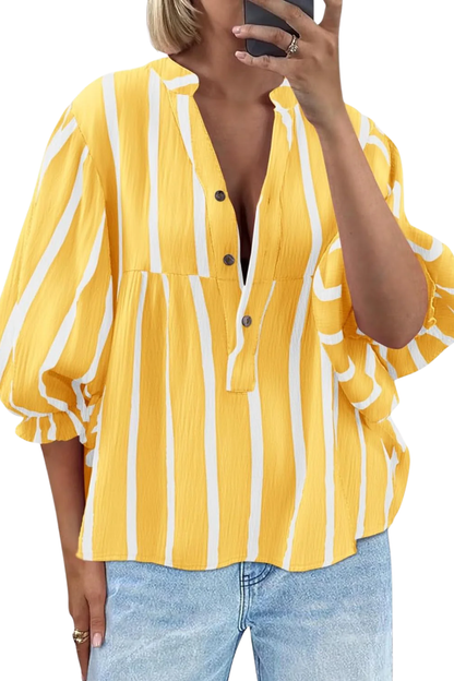 Blouse Rayée Élégante Pour Femme