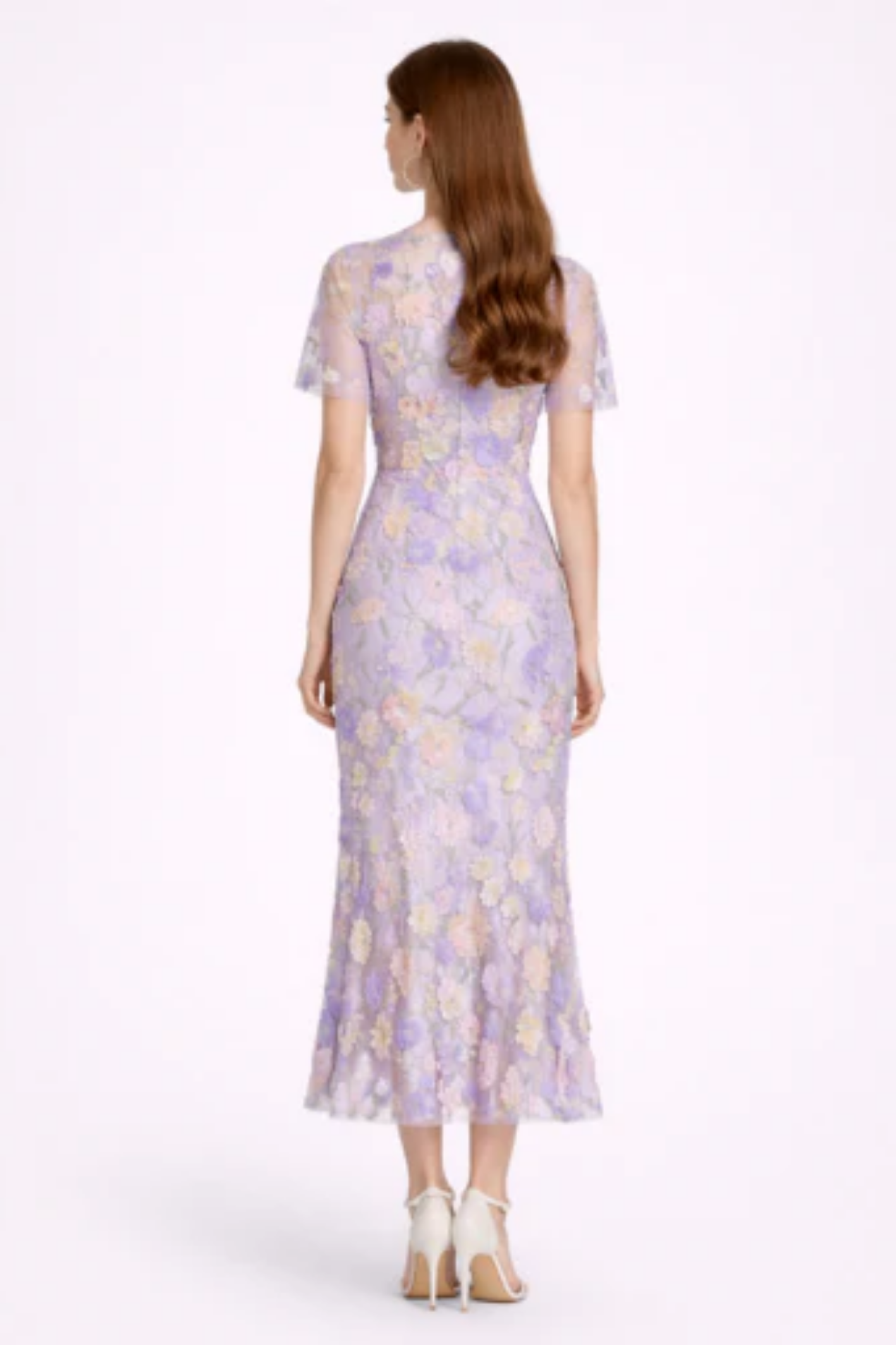 Abito Midi Elegante da Donna in Pizzo – Vestito Fluido Chic per Occasioni Speciali