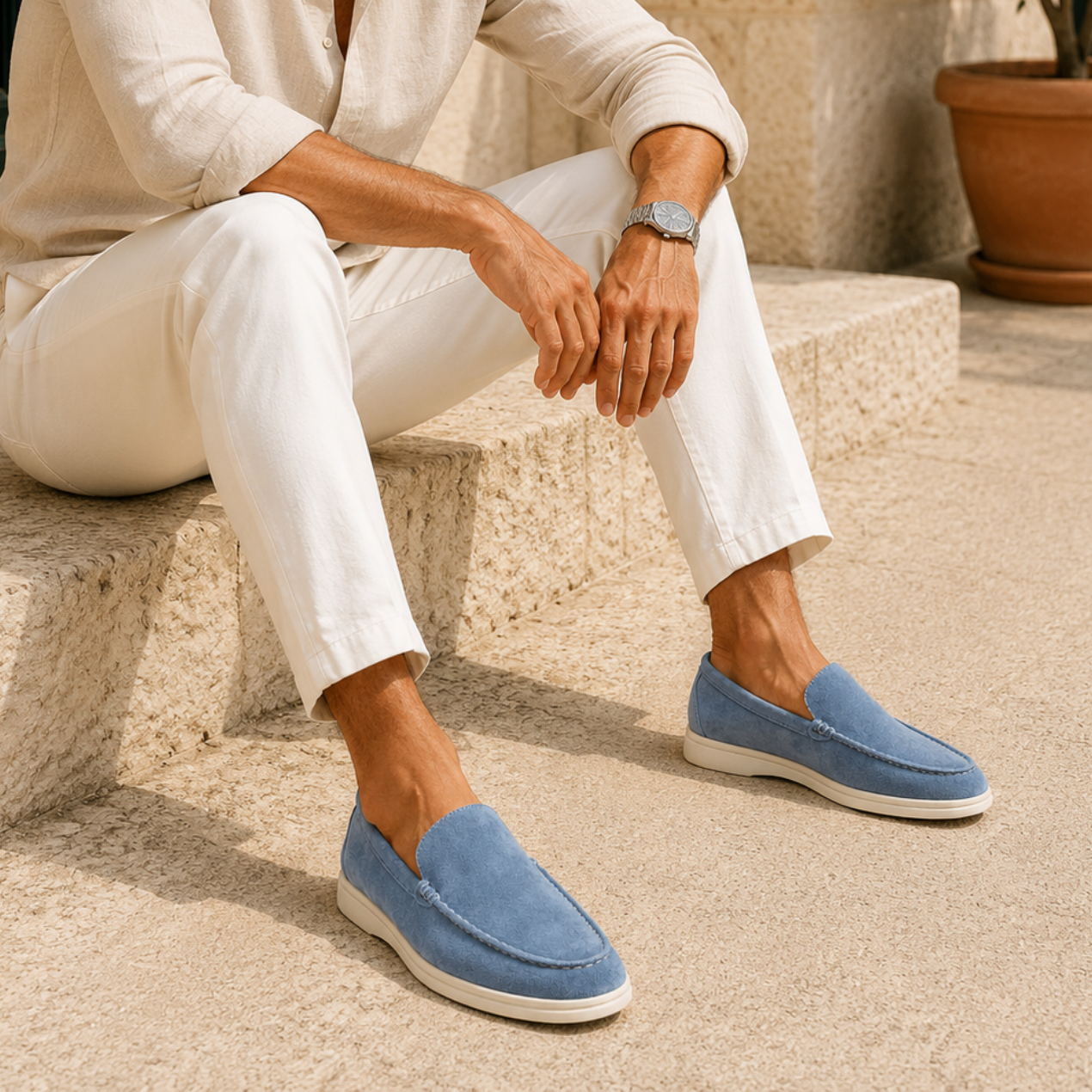 Mocassins Slip-On En Suédine Luxe