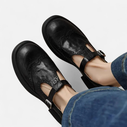 Tongs réglables pour femme | Cuir, élégantes
