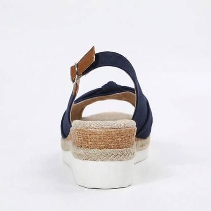 Sandali Donna Comodi Ergonomici – Sandali con Zeppa e Cinturino Regolabile