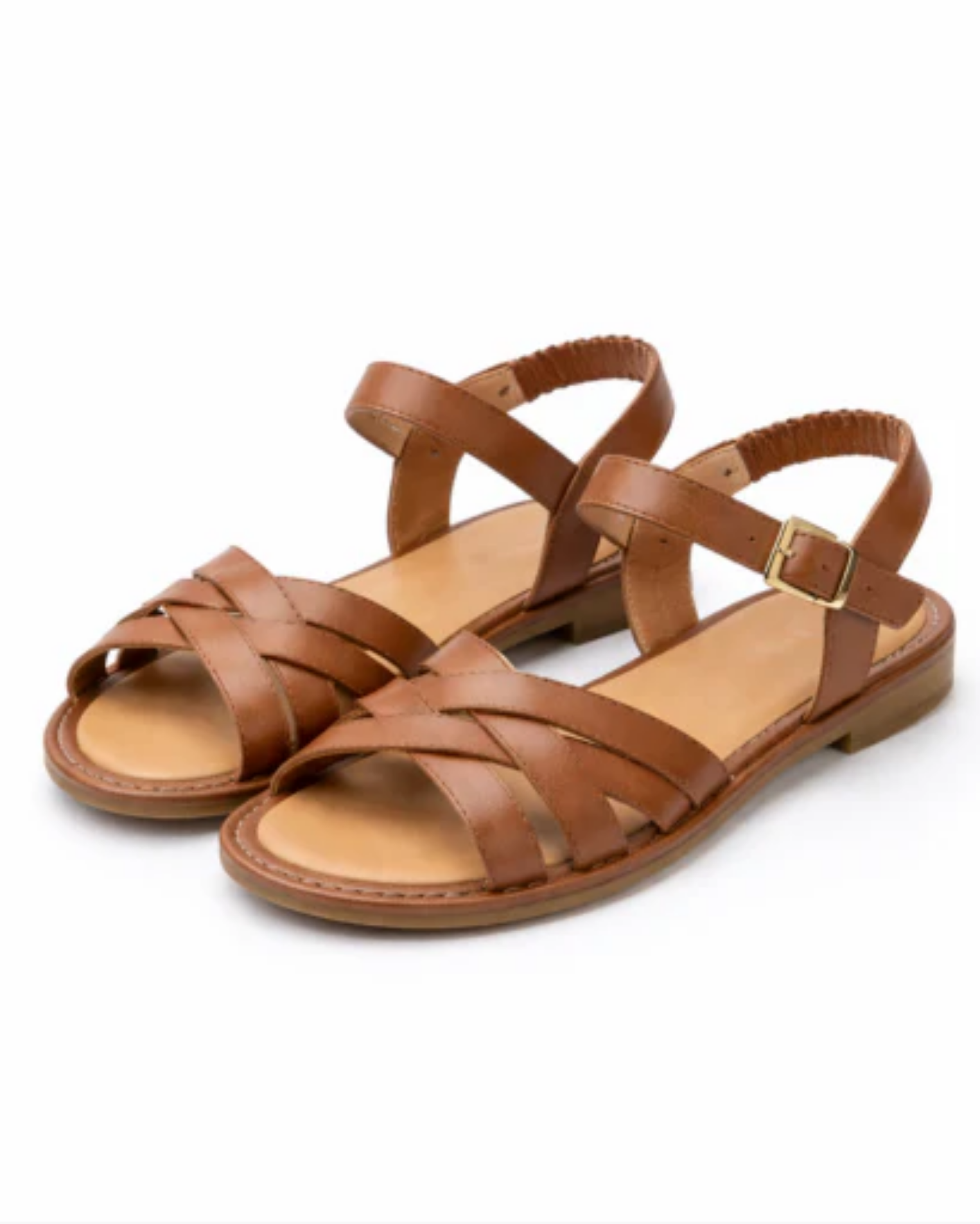 Sandales femme à brides croisées