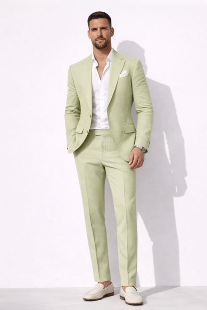 Completo elegante da uomo 2 pezzi – Blazer slim fit e pantaloni sartoriali