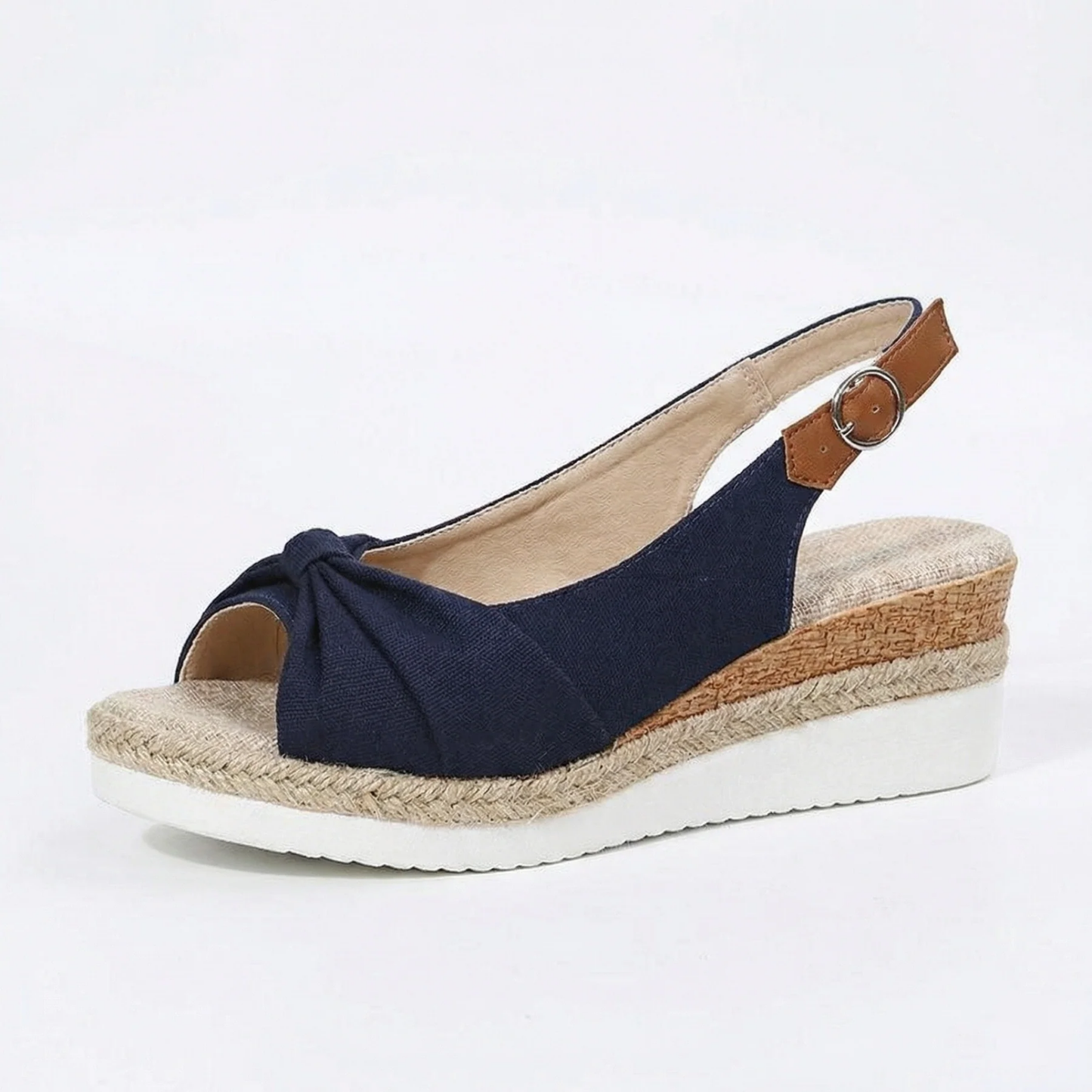 Sandali Donna Comodi Ergonomici – Sandali con Zeppa e Cinturino Regolabile