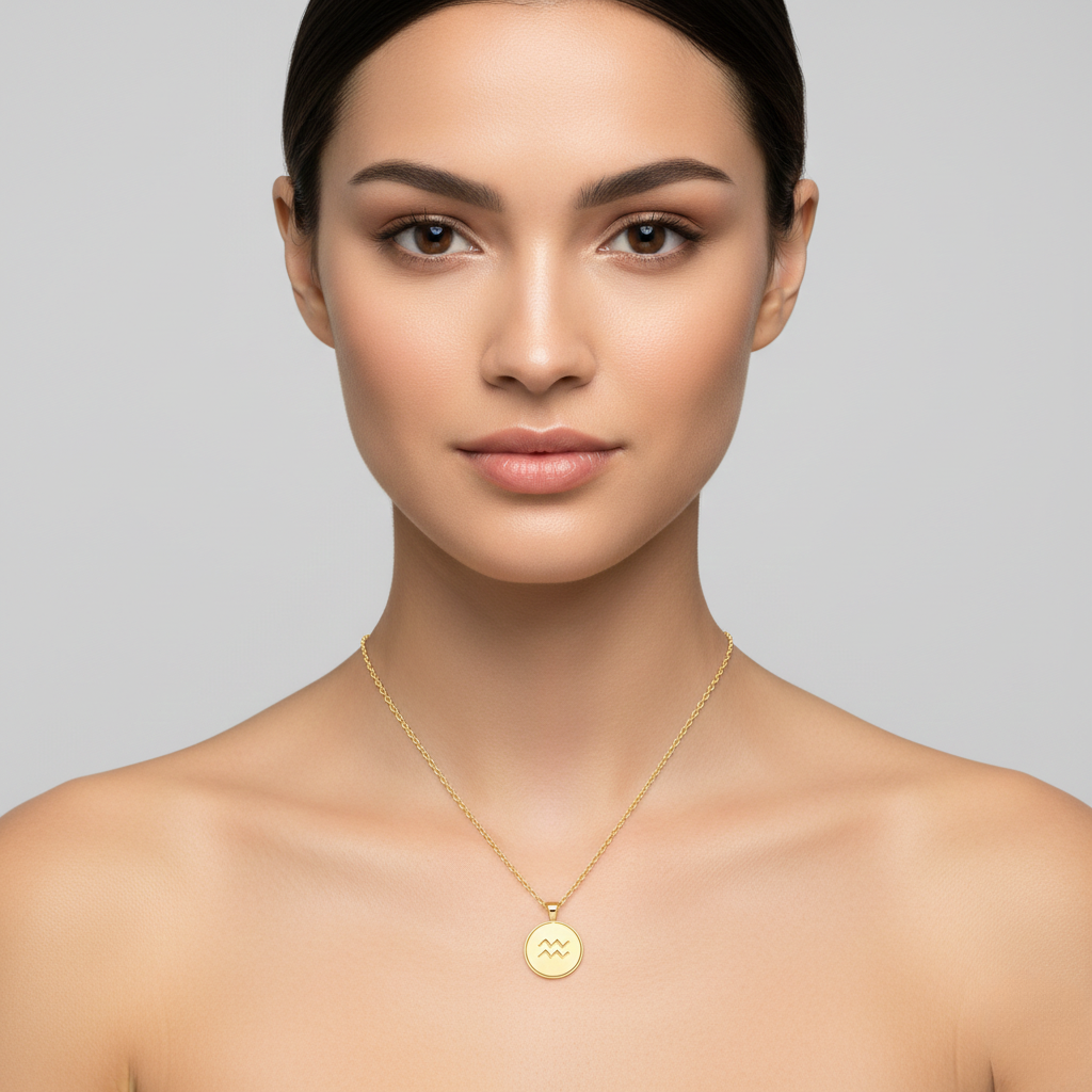 Collier signe astrologique Verseau