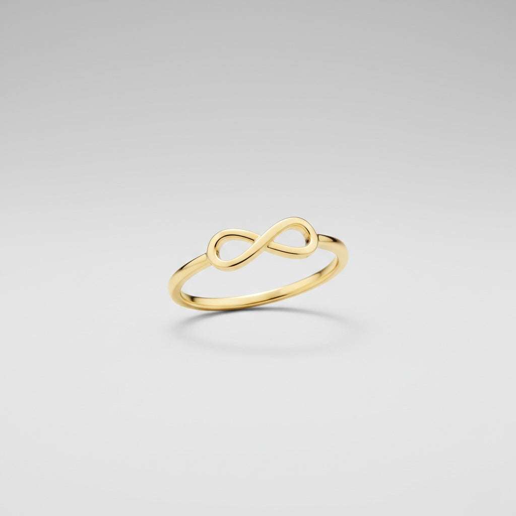 Bague Infini ton doré – Symbole d’Éternité et d’Élégance