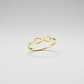 Bague Infini ton doré – Symbole d’Éternité et d’Élégance