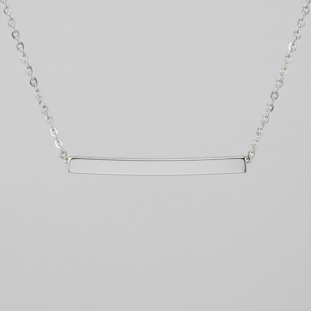 Collier pendentif barre
