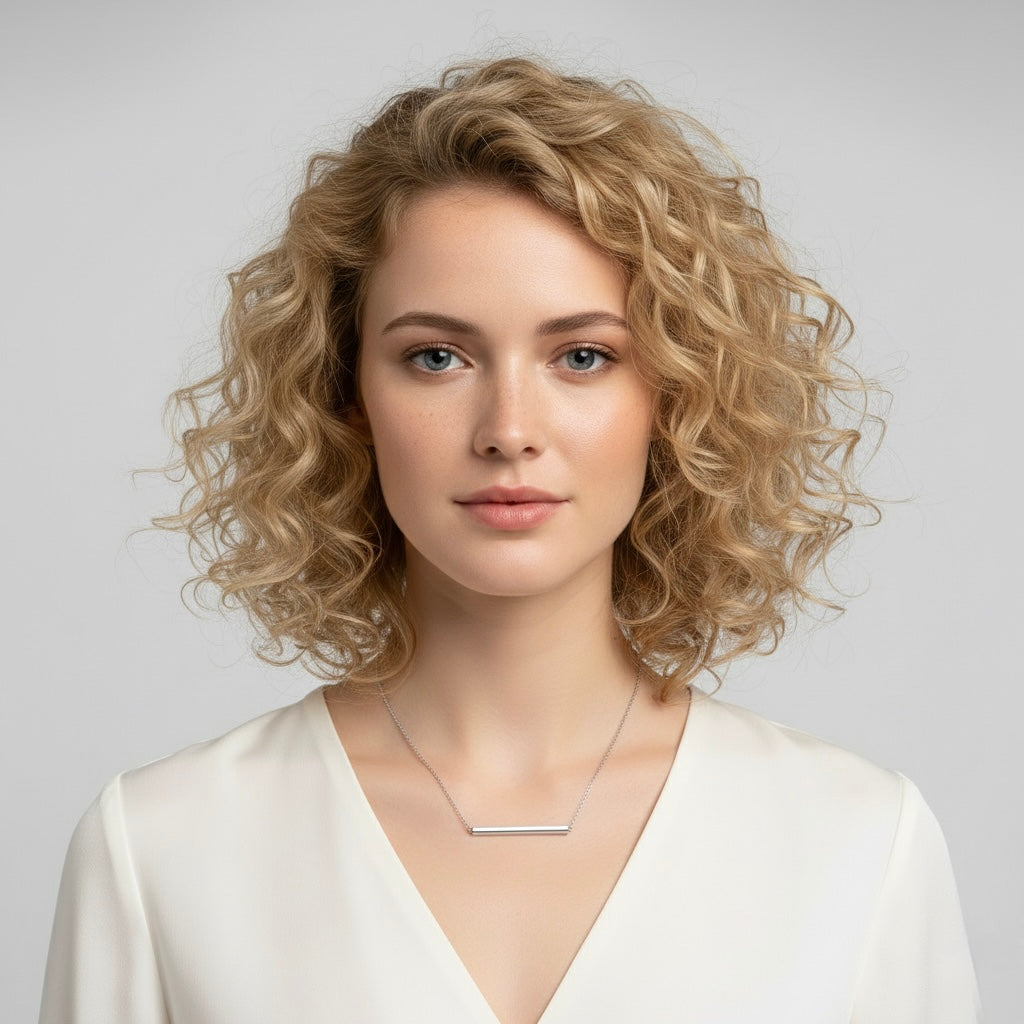 Collier pendentif barre