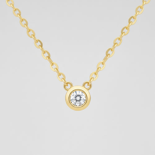 Collier pendentif solitaire