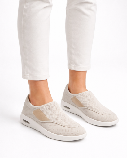 Sneakers Slip-On da Uomo in Maglia Testurizzata con Suola Spessa