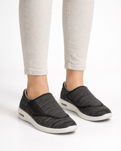 Sneakers Slip-On da Uomo in Maglia Testurizzata con Suola Spessa