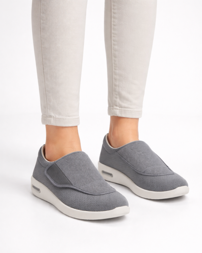 Sneakers Slip-On da Uomo in Maglia Testurizzata con Suola Spessa