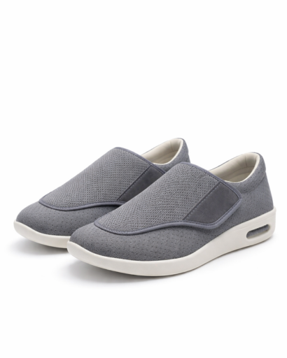 Sneakers Slip-On da Uomo in Maglia Testurizzata con Suola Spessa