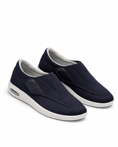 Sneakers Slip-On da Uomo in Maglia Testurizzata con Suola Spessa