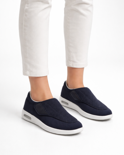 Sneakers Slip-On da Uomo in Maglia Testurizzata con Suola Spessa