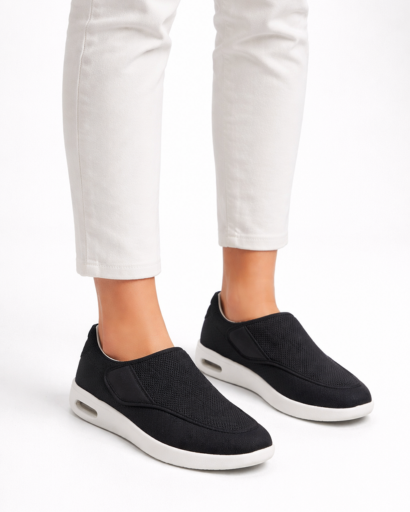Sneakers Slip-On da Uomo in Maglia Testurizzata con Suola Spessa