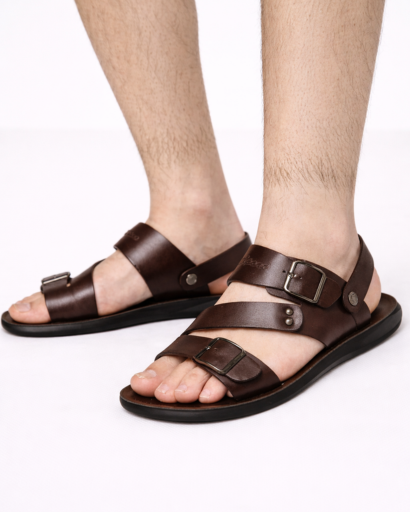 Sandales Homme à Brides Boucles Style Minimaliste