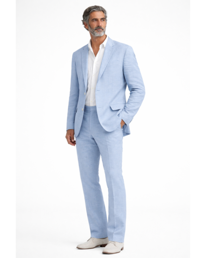 Costume homme 2 pièces – blazer et pantalon droit