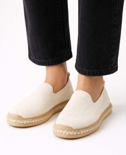 Espadrillas slip-on in maglia dal design essenziale