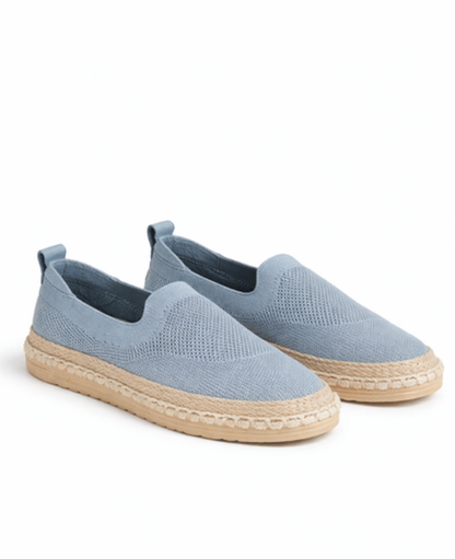 Espadrillas slip-on in maglia dal design essenziale