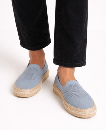Espadrillas slip-on in maglia dal design essenziale