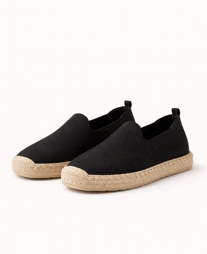 Espadrillas slip-on in maglia dal design essenziale