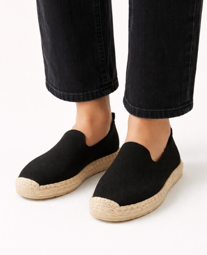 Espadrillas slip-on in maglia dal design essenziale