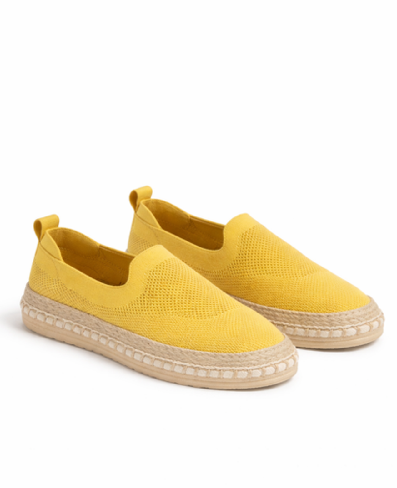 Espadrillas slip-on in maglia dal design essenziale