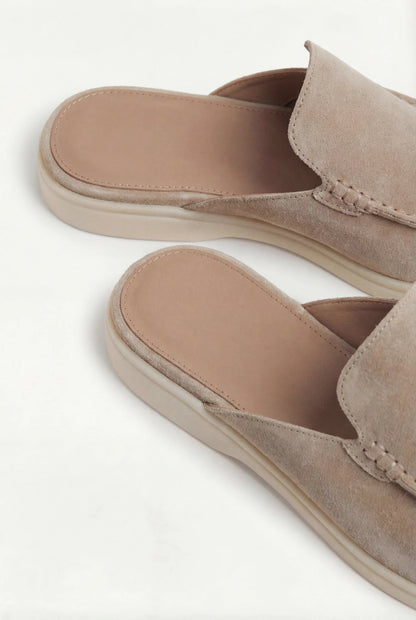 Mocassins mule effet daim - vue 9