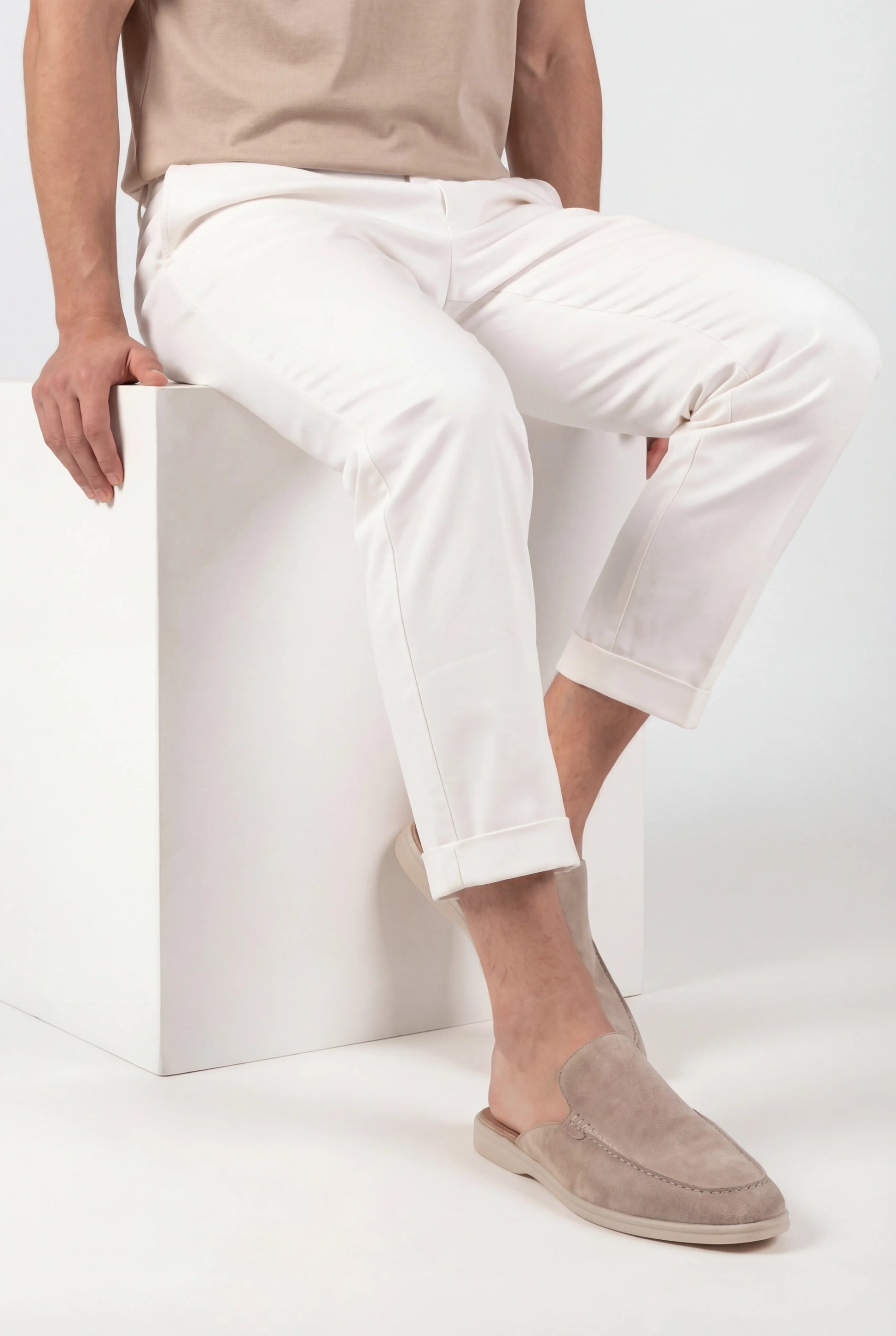 Mocassins mule effet daim - vue 8