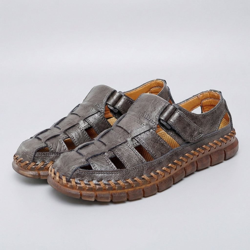 Sandales respirantes cuir homme - vue 4