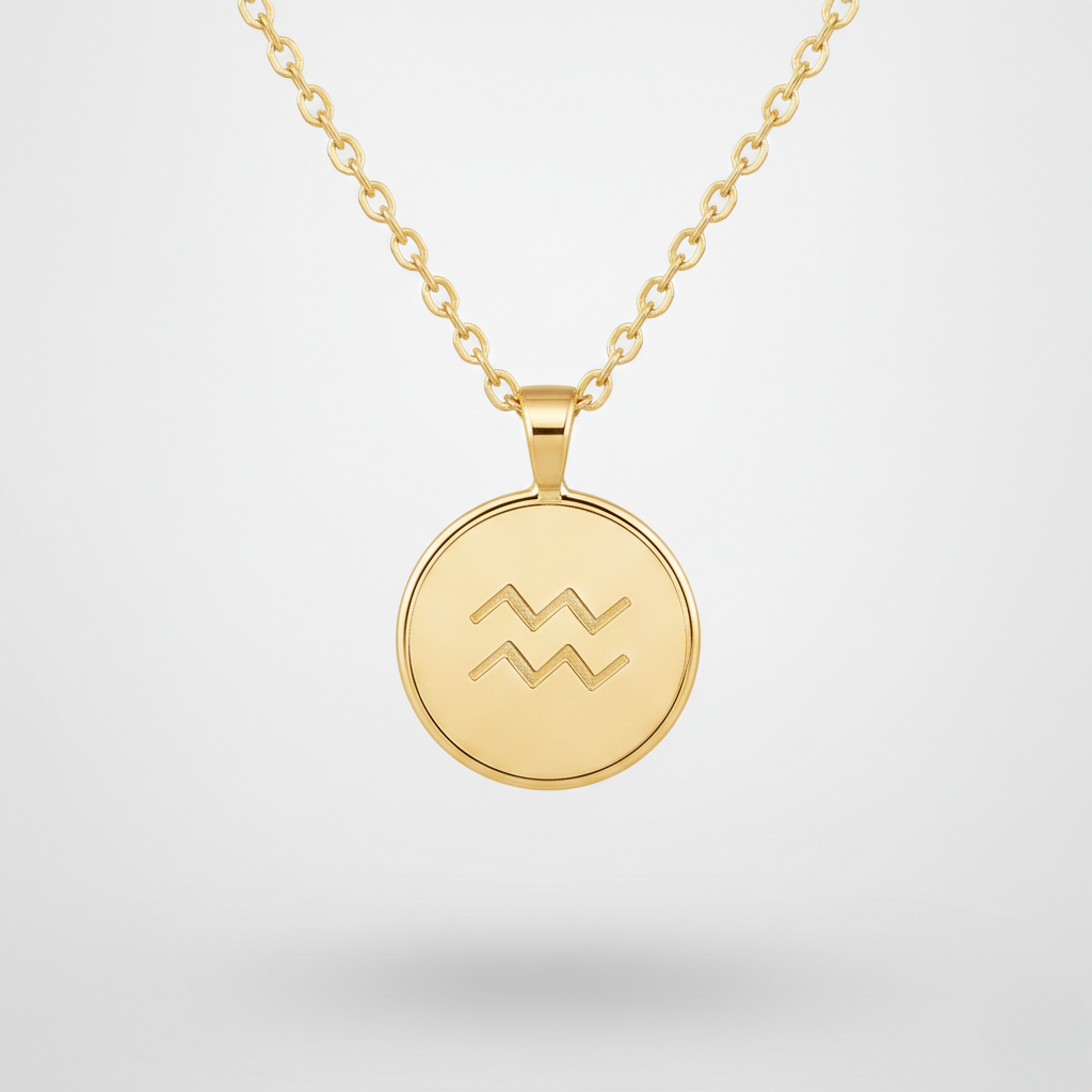 Collier signe astrologique Verseau