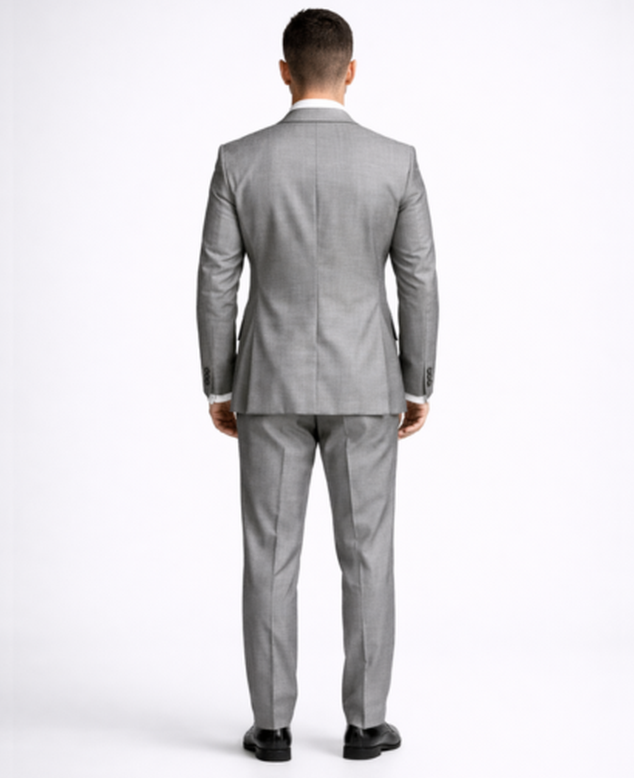 Abito 3 pezzi slim fit con gilet e risvolti a contrasto