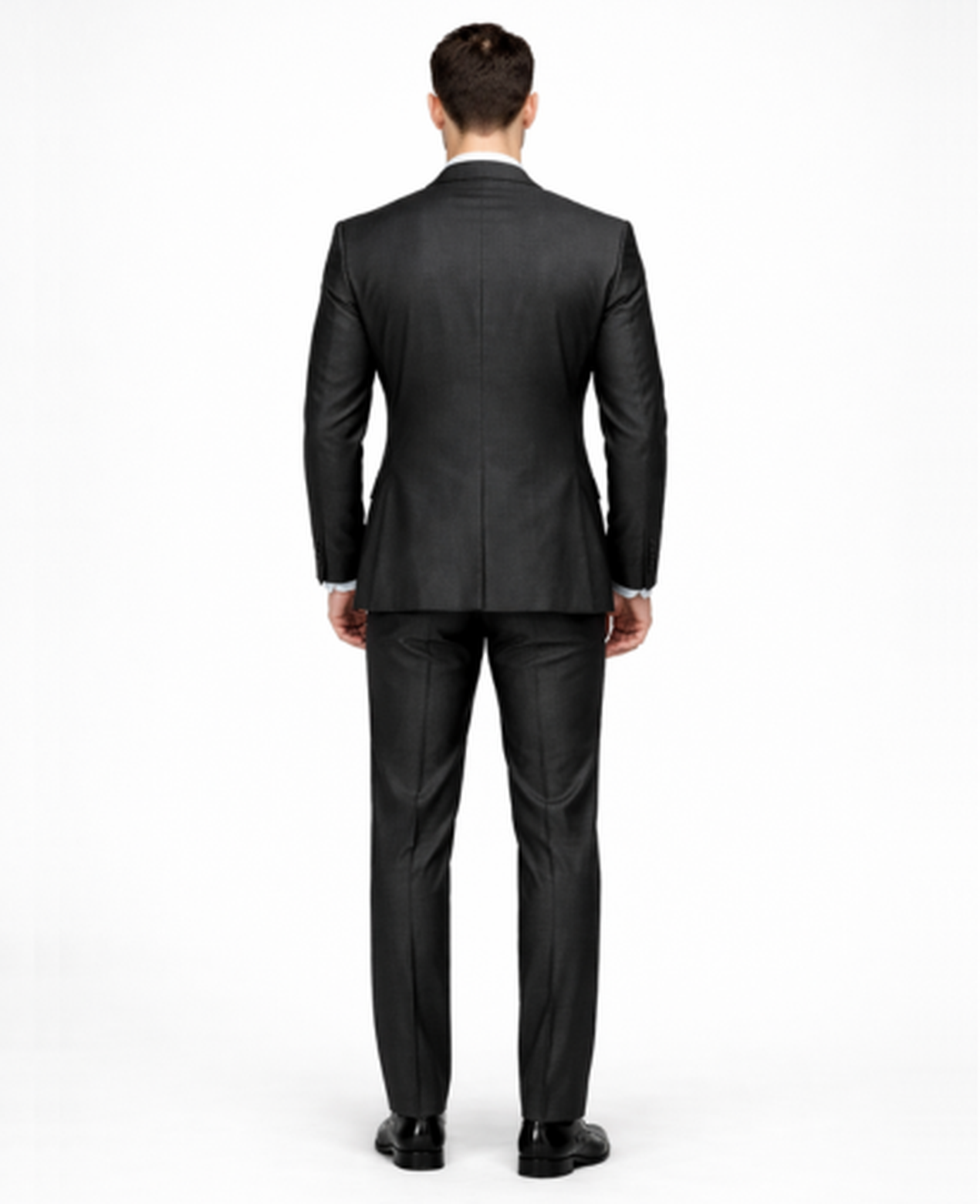 Abito 3 pezzi slim fit con gilet e risvolti a contrasto